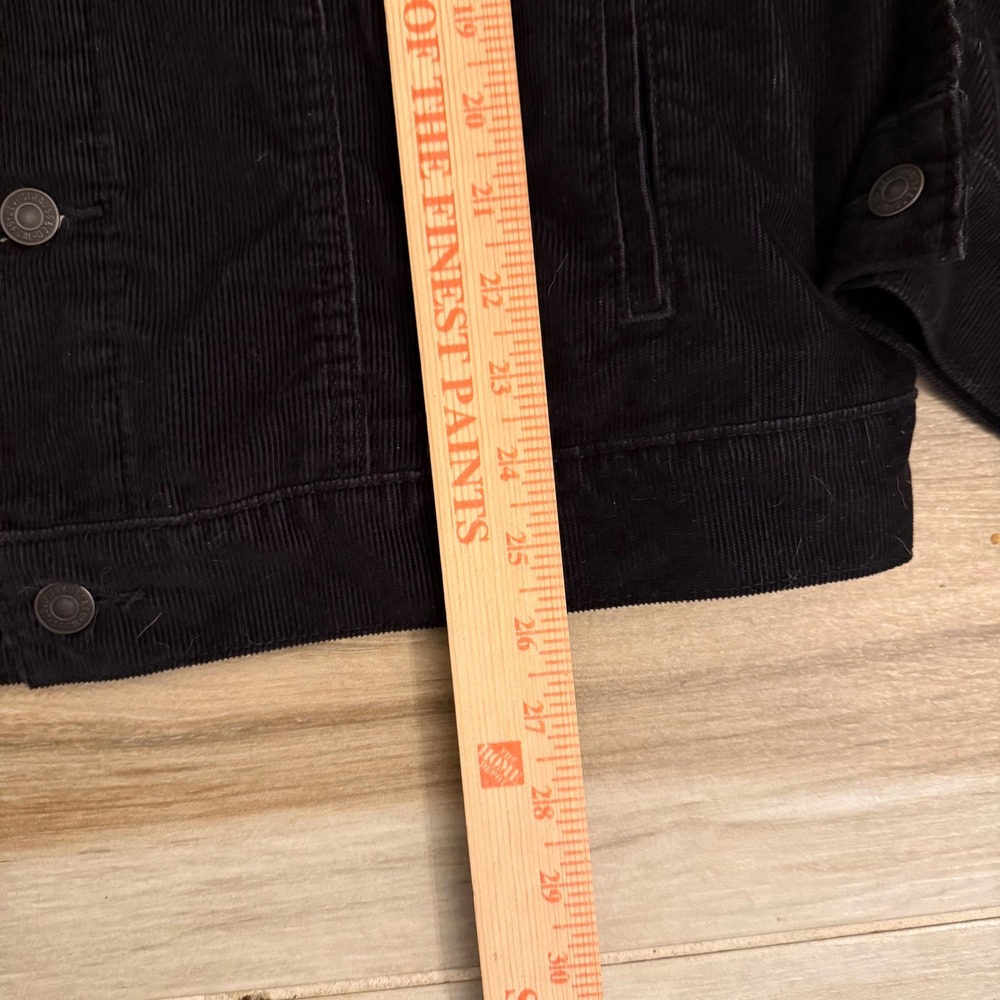 Levis Mens Black Corduroy Vintage Fit Trucker Jacket Large 70598-0032 - Picture 8 of 9